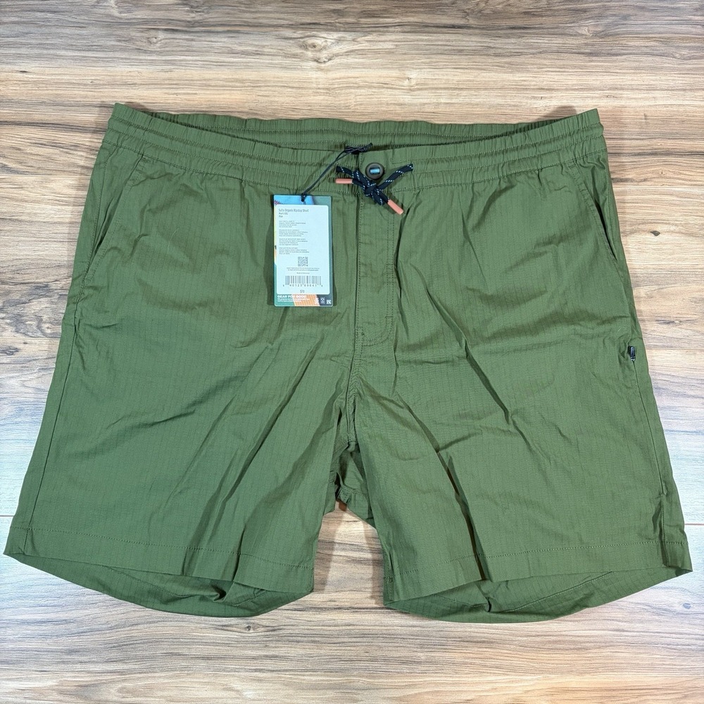 Cotopaxi Salto Organic Ripstop Mens XXL |Pine Green| Drawstring Hiking Shorts